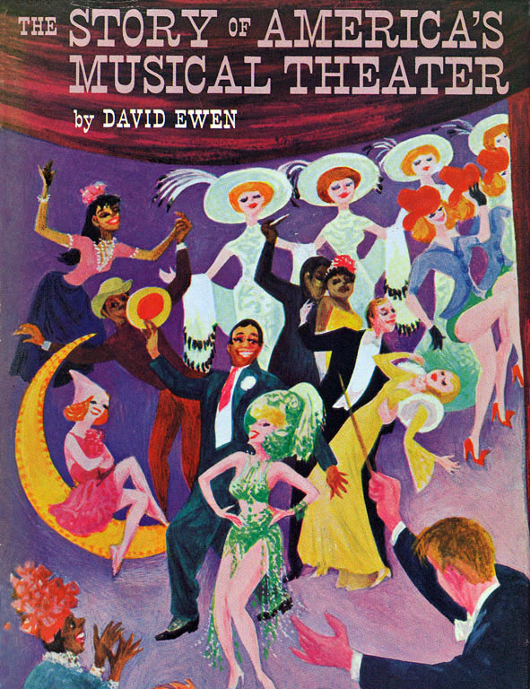 Copertina del volume "The story of America’s musical theater / David Ewen"